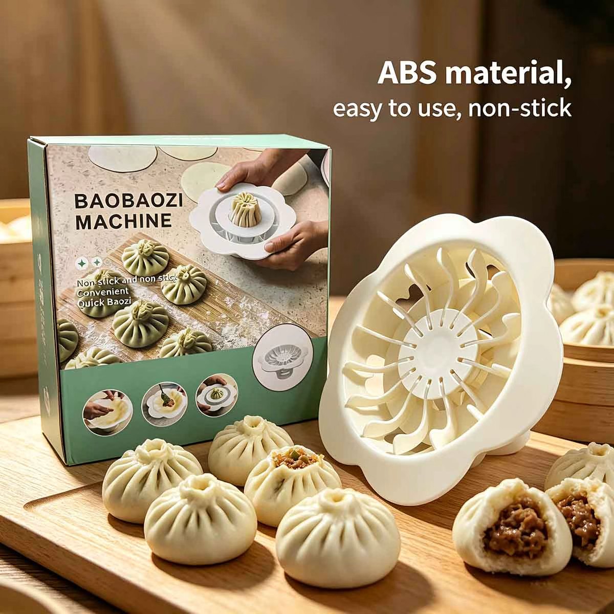 Kitchen Job - Manuelles Teigtaschen-Formwerkzeug aus Lebensmittelqualität ABS, Schnelle