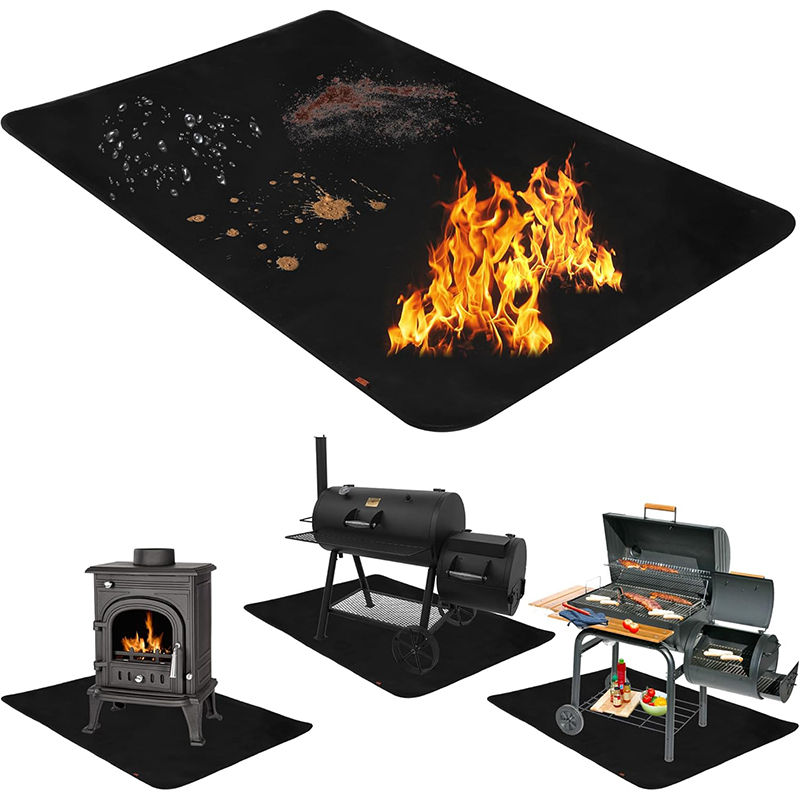 Super Kitchen Baking Mat - LMETJMA Untergrillmatte, hitzebeständige Grillmatten für Outdoor-Grill,