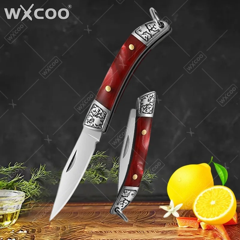 Miniature Baking Kitchen - WXCOO Haushalts-Minimesser aus Edelstahl, Klappmesser mit