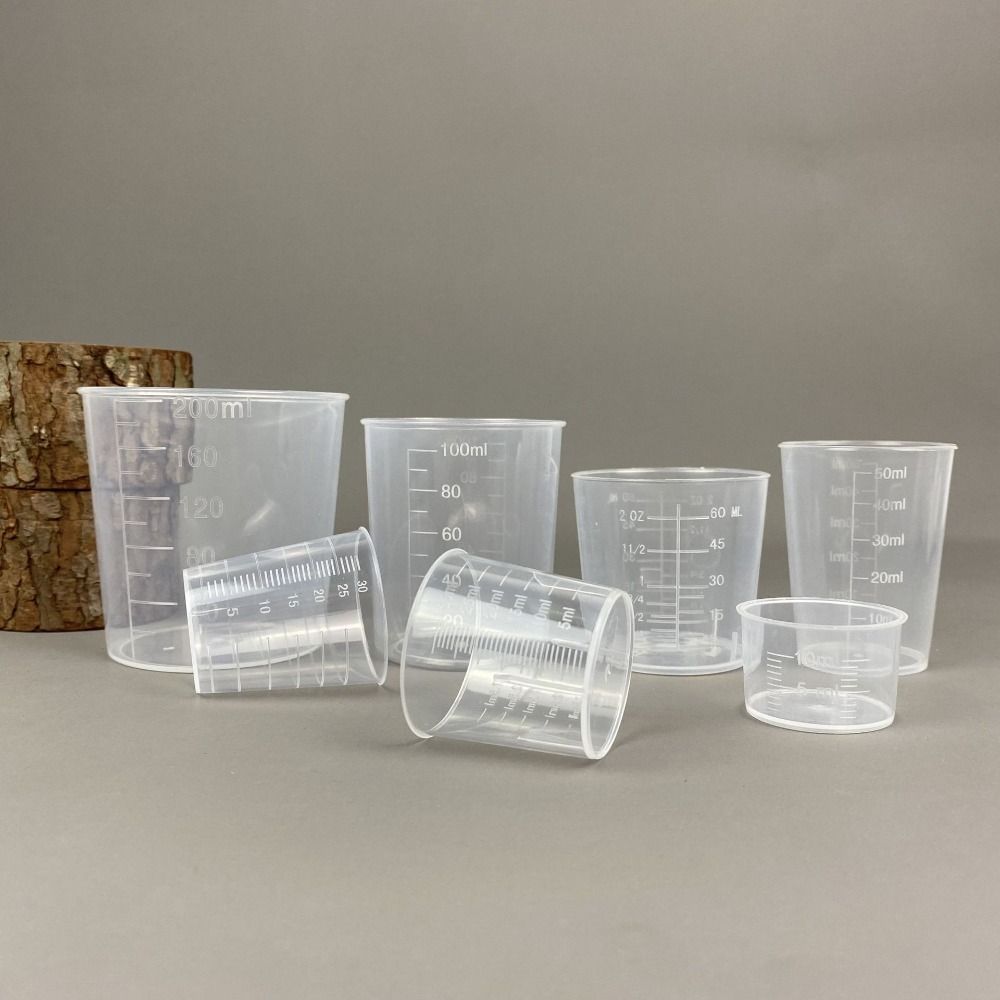 Kitchen Baking Containers - Flüssigkeitsbehälter, transparent, abgestuft, Messbecher, Kunststoffwaage, Messbecher,