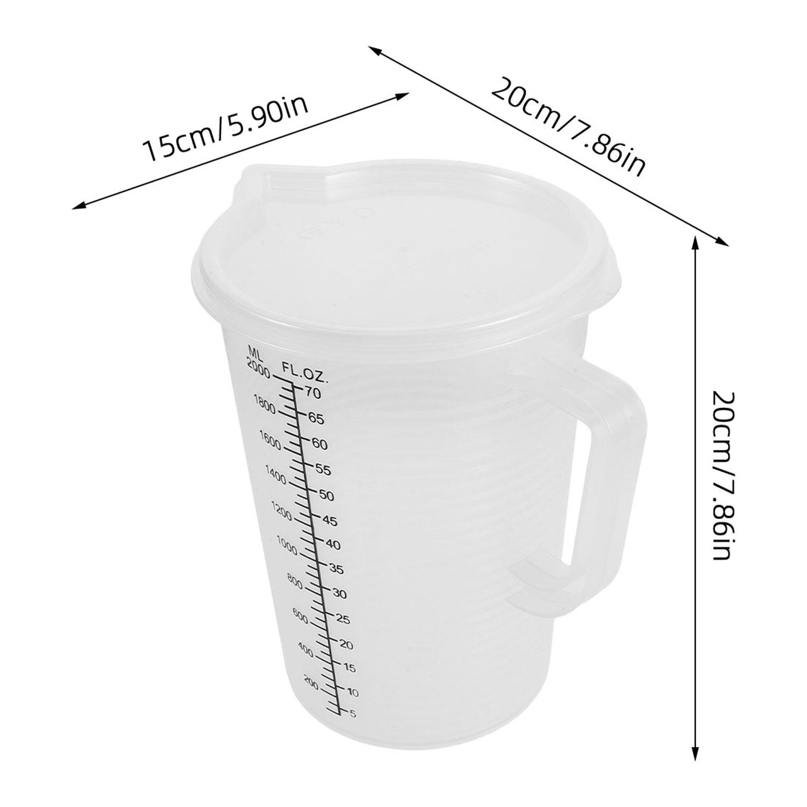 2,0 l Messbecher, doppelseitig – Kitchen Baking Containers Bewertung und Preis