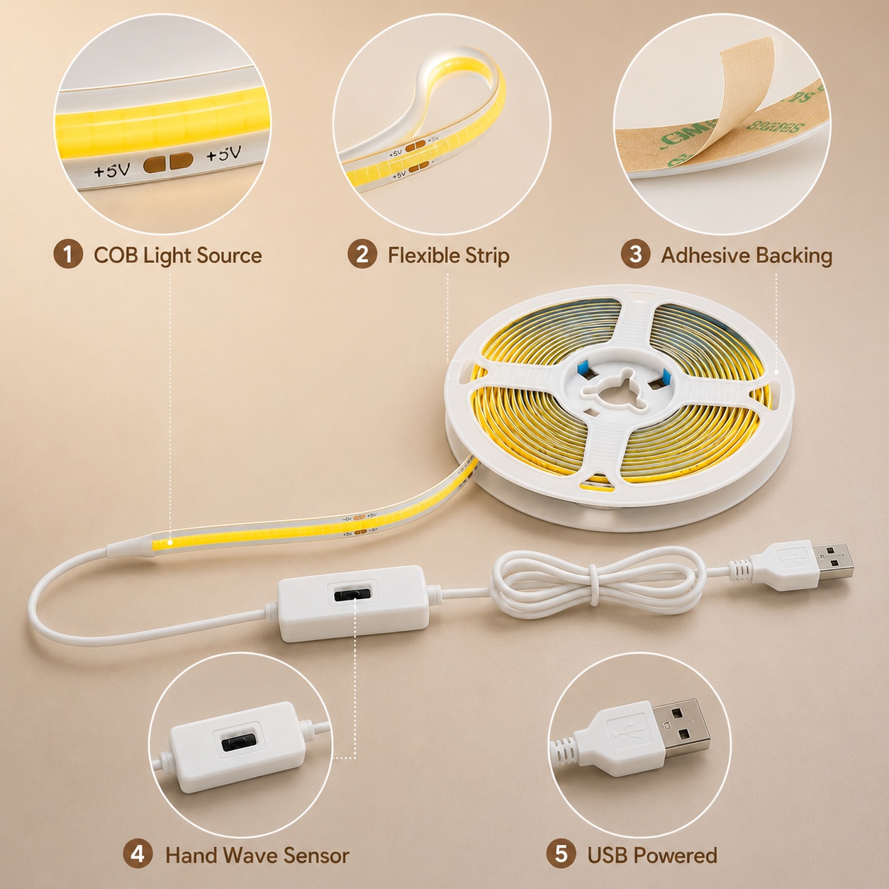 COB-LED-Lichtstreifen mit Gest – Kitchen Baking Cabinet Bewertung und Preis