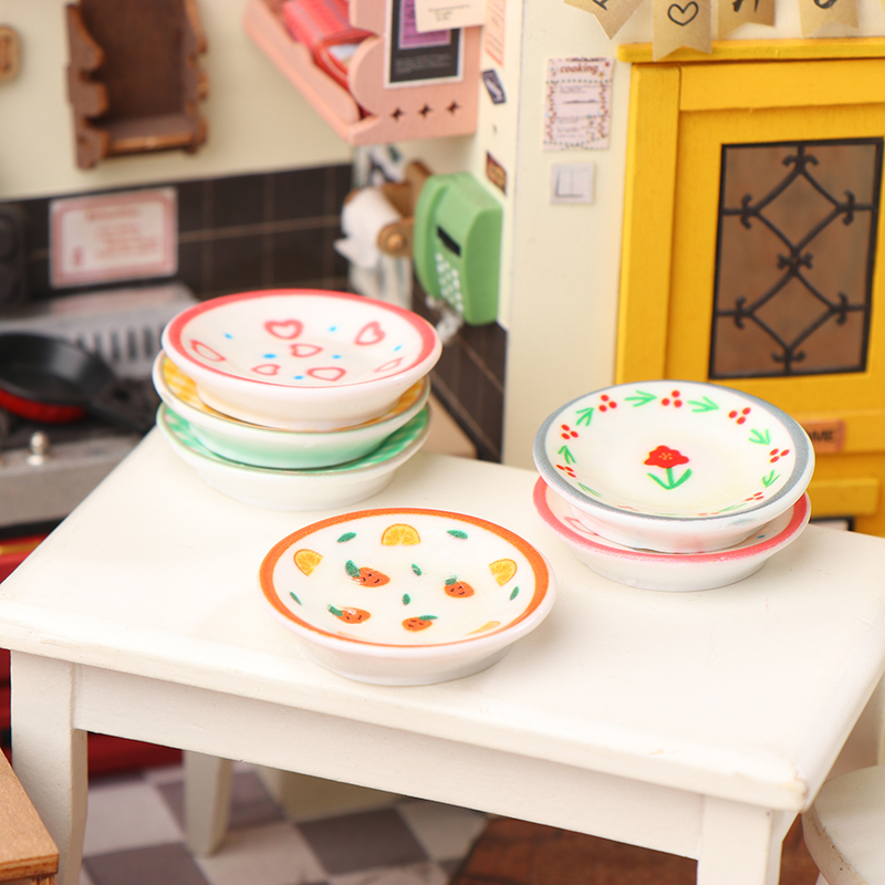 5Pcs 1/12 Puppenhaus Mini Plat – Miniature Baking Kitchen Bewertung und Preis