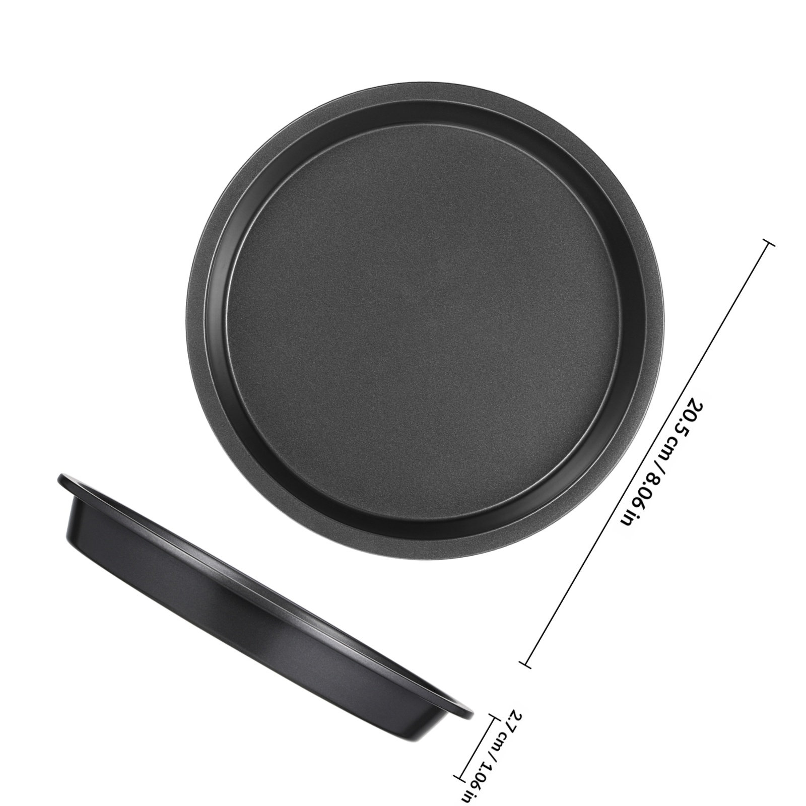 Runde Pizzapfanne aus Kohlenst – Kitchen Baking Pan Bewertung und Preis