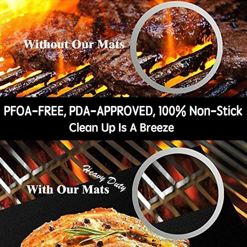 5Pcs Boxed 33X40X0,2mm BBQ Gri – Super Kitchen Baking Mat Bewertung und Preis