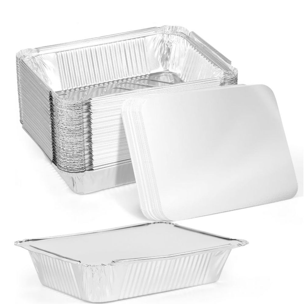 10PCS Neue Mit Deckel Aluminiu – Kitchen Baking Containers Bewertung und Preis