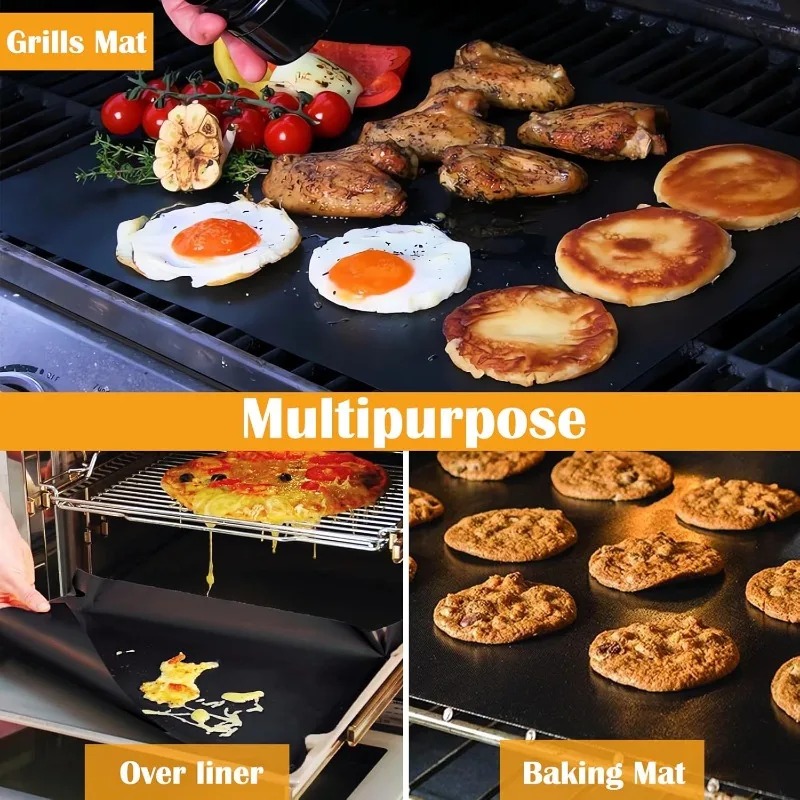 5 Stück Teflon-Grillmatten, an – Super Kitchen Baking Mat Bewertung und Preis