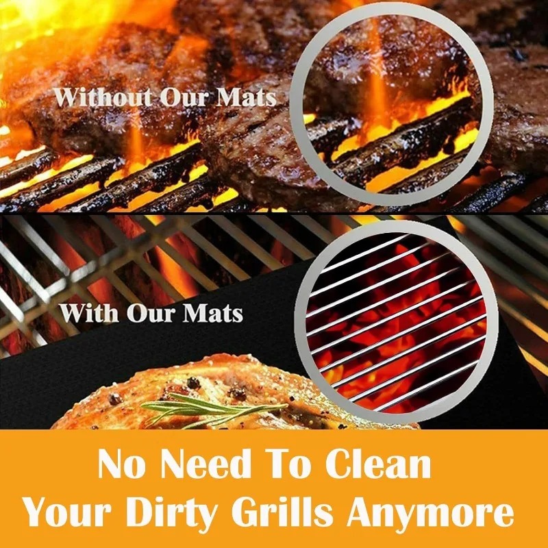 5 Stück Teflon-Grillmatten, an – Super Kitchen Baking Mat Bewertung und Preis