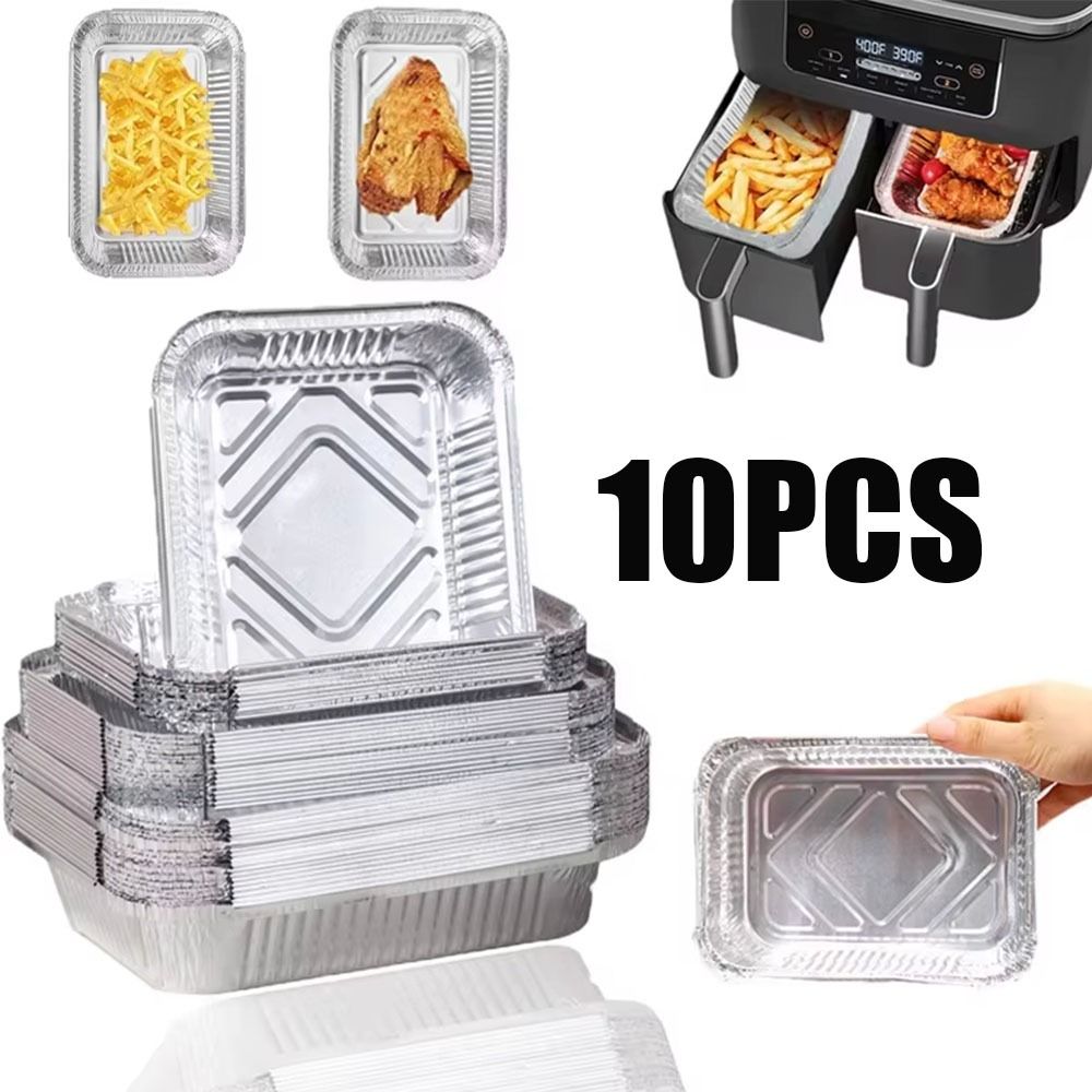 10PCS Einweg Aluminium Folie L – Kitchen Baking Containers Bewertung und Preis