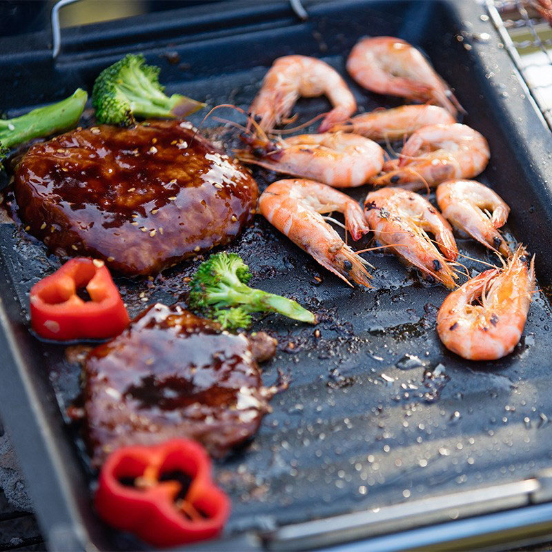 Dicke quadratische Grillpfanne – Kitchen Baking Containers Bewertung und Preis