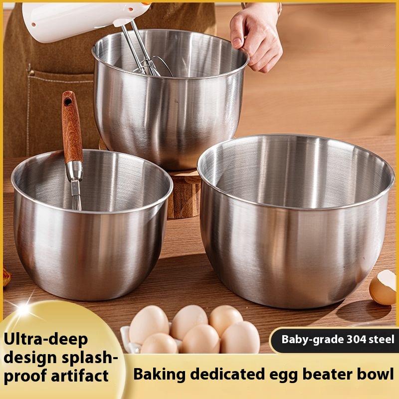 1 Stück Edelstahl-Rührschüssel – Kitchen Baking Containers Bewertung und Preis