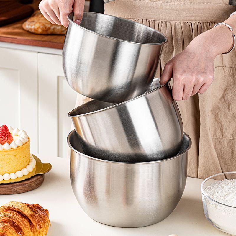 1 Stück Edelstahl-Rührschüssel – Kitchen Baking Containers Bewertung und Preis