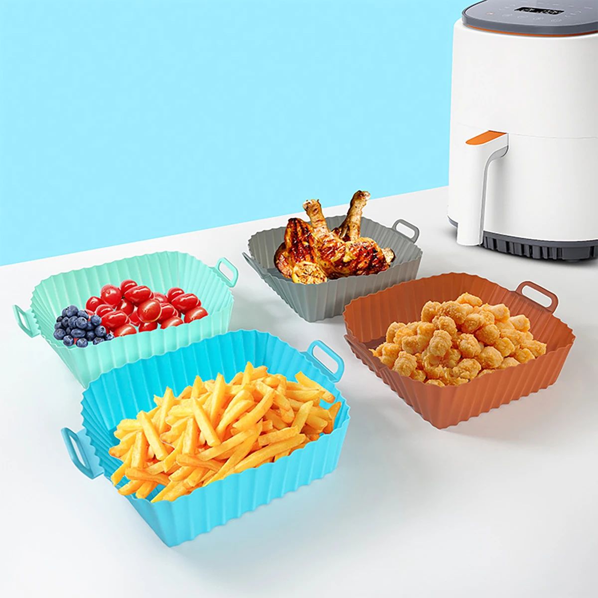 Silikon-Fritteusenform, Luftfr – Kitchen Baking Pan Bewertung und Preis